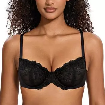 Женский бюстгальтер Push Up на косточках 32B чёрный
