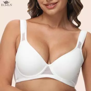 Женский бюстгальтер с чашками большого размера, бюстгальтер с чашками DEF и расширенными бретелями, нижнее белье без вкладышей 34/75 белый