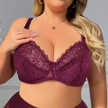 Женский бюстгальтер с цветочным кружевом, бюстгальтеры больших размеров с косточками, нижнее белье с полной чашкой 38D 40D 42D 38E 40D 40E 42D 42E 44E 46E 85E белый