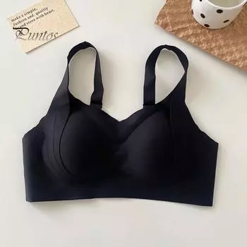 Женский бюстгальтер с противоскользящим эффектом, без косточек, пуш-ап, нижнее белье для женщин среднего возраста, с широкими бретелями, с полным покрытием, бесшовный поддерживающий бюстгальтер для занятий спортом в офисе, езды на велосипеде XL светло-зел