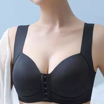 Женский бюстгальтер с пряжкой спереди без стального кольца, тонкая чашка, спортивное бесшовное нижнее белье XL (36/80ABC) королевский синий