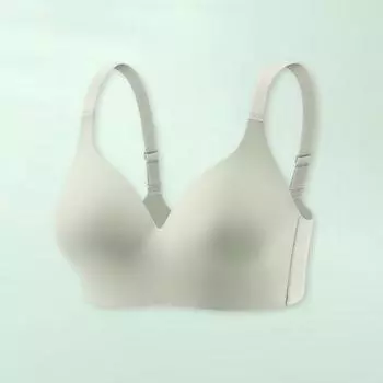 Женский бюстгальтер с регулируемыми бретелями, пуш-ап, без зацепов, однотонный, полное покрытие, без косточек S розовый