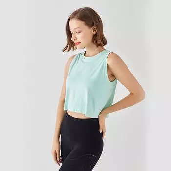 Женский быстросохнущий свободный топ для йоги — универсальная, впитывающая пот, дышащая футболка для весны и лета. S/M