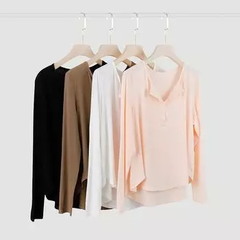 Женский быстросохнущий топ для йоги с длинными рукавами - легкая свободная блузка S