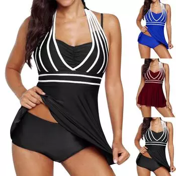 Женский цельный купальник, сексуальный однотонный купальник с большим вырезом и разрезом L чёрный