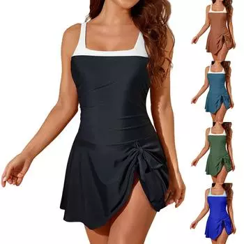 Женский цельный модный и сексуальный купальник с бюстгальтерными подушечками и без стальной поддержки XXL