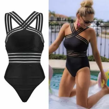 Женский цельный сексуальный купальник, купальники, пляжная одежда, пуш-ап, бикини, купание, монокини S красный