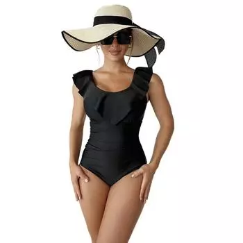 Женский цельный треугольный купальник с короткими рукавами и квадратным вырезом спереди на молнии, дизайнерские купальники S