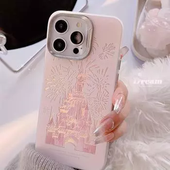 Женский чехол для телефона Aesthetic Dream Castle Fireworks для iPhone 15 14 13 12 11 Pro XS Max, чехол для iPhone 14Plus 14promax 15Plus Laser Matte Hard Back Cover iPhone 11