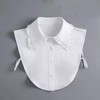Женский деловой воротник с лацканами для девочек, полурубашка с отстегивающимся воротником, формальный костюм, лацкан, накладной воротник, украшение Fuax Cols