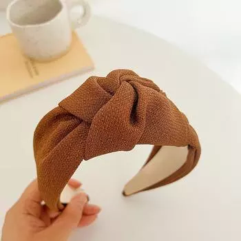 Женский Девушки Осень Большой Узел Повязка на Голову Ободок Взрослый Аксессуары для Волос Ювелирные Изделия для Волос