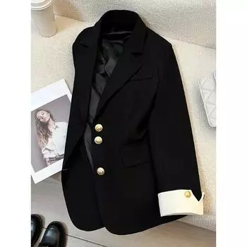 Женский дизайн Sense Niche свободный молочно-белый пиджак куртка весна женский корейский коммутационный костюм топы пальто S белый