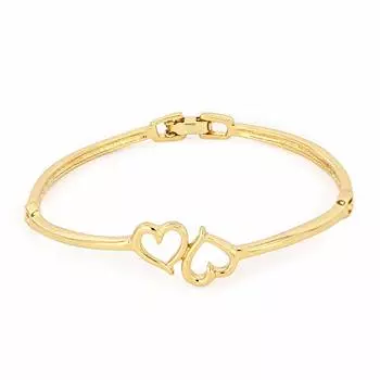 Женский дизайнерский браслет Estele с позолоченным сердцем