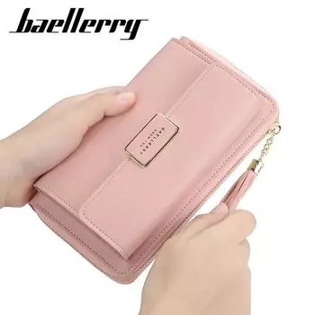 Женский длинный кошелек Baellerry, сумка-клатч большой емкости на молнии