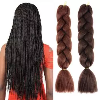 Женский длинный плетеный хвостик, натуральный пушистый высокотемпературный провод, однотонный синтетический хвост для девочек F
