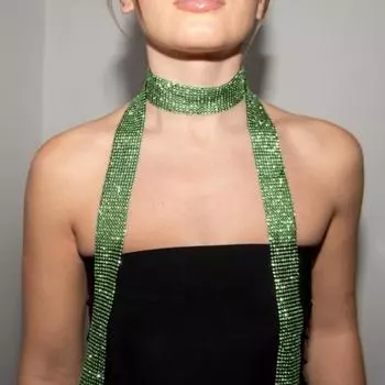 Женский длинный шарф с блестками, удобный, длинный шарф, украшенный пайетками, декоративный шарф 160cm серебряный