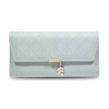 Женский длинный складной кошелек — шикарный многофункциональный дизайн с большой вместимостью абрикосовый/розовый