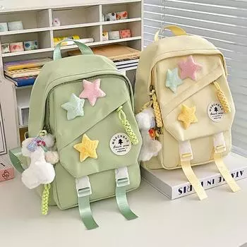 Женский дорожный небольшой рюкзак, легкий студенческий школьный рюкзак чёрный