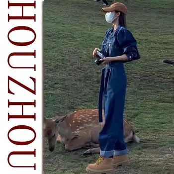 Женский джинсовый костюм на открытом воздухе, шикарная сексуальная короткая джинсовая куртка, женские широкие брюки большого размера, повседневный спортивный костюм S синий