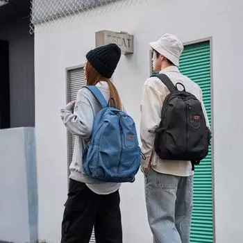 Женский джинсовый рюкзак, мужской дорожный рюкзак, школьный рюкзак для школьников, сумка для компьютера чёрный