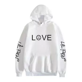 Женский европейский и американский трендовый новый уличный повседневный свободный свитер с капюшоном и круглым вырезом с шапкой S