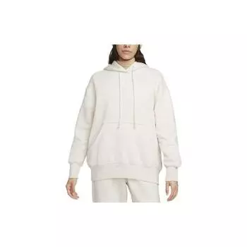 Женский флисовый пуловер большого размера с капюшоном Nike Phoenix Fleece Light Orewood Brown/Sail Women Streetwear DQ5860-104 XXL