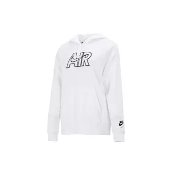 Женский флисовый пуловер с капюшоном Nike Nsw Air, белый DM6060-100 M