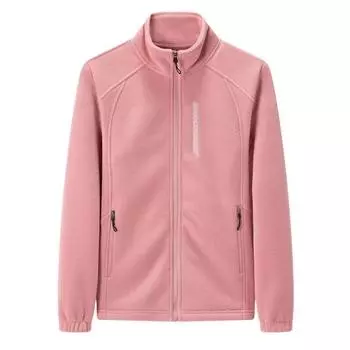 Женский флисовый свитер, флисовый свитер плюс бархатная стеганая куртка, осенне-зимняя однотонная женская куртка-джокер с двусторонним воротником M