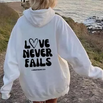 Женский флисовый свитер с рукавами на плечах, однотонный, с принтом букв, карманом-кенгуру, с капюшоном и завязками XS красный