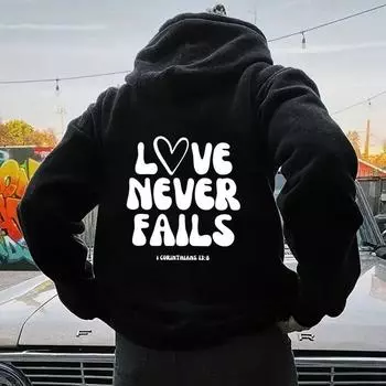 Женский флисовый свитер с рукавами на плечах, однотонный, с принтом букв, карманом-кенгуру, с капюшоном и завязками, с принтом букв XS красный