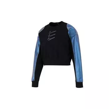 Женский флисовый свитшот Nike Nsw Gx Crew, черный DM7658-010 L