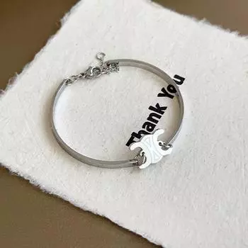 Женский французский ретро браслет из титановой стали «Триумфальная арка» - Элегантный браслет в стиле легкой роскоши