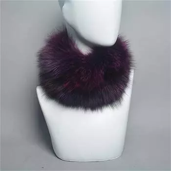 Женский галстук с меховым воротником, галстук-бабочка из лисы, универсальное зимнее тепло ONE SIZW коричневый