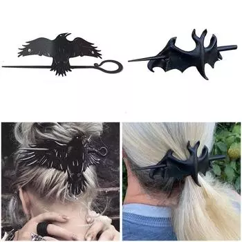 Женский головной убор для девочек, заколка для волос в виде вороны, заколки для волос, заколки для волос, заколка для волос