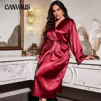 Женский халат большого размера, сексуальный, из ледяного шелка, летняя тонкая домашняя одежда, пижама 1XL чёрный