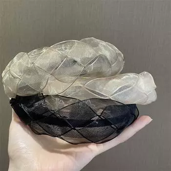 emale Hauteur Twist Hair Band Headdress Mesh Hairpin Headband Super Fairy Spring And Summer New