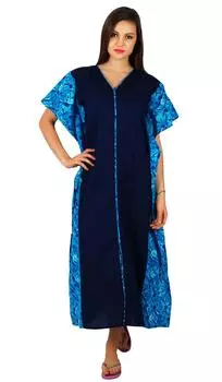 Женский хлопковый кафтан Bimba с длинными панелями, кимоно, кафтан с эластичной резинкой на талии, ночь 10 розовый