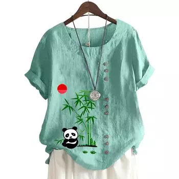 Женский хлопковый повседневный топ с круглым вырезом и короткими рукавами, 11 цветов S розовый