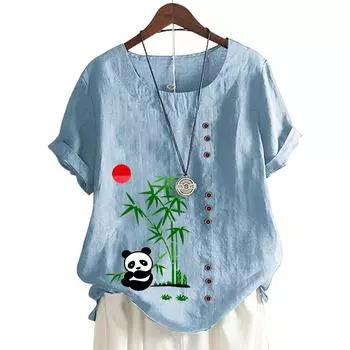 Женский хлопковый повседневный топ с круглым вырезом и короткими рукавами, 11 цветов S розовый