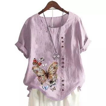 Женский хлопковый топ для отдыха с принтом в 11 потрясающих цветах S белый