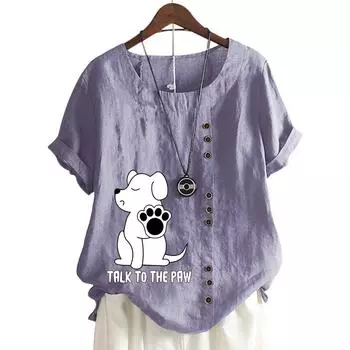 Женский хлопковый топ для отдыха с принтом в 11 потрясающих цветах S зелёный