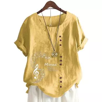 Женский хлопковый топ с круглым вырезом, короткими рукавами и 11 яркими цветочными узорами S белый