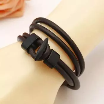 Женский и мужской многослойный браслет из искусственной кожи с якорем в стиле панк, подарок