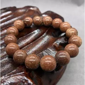 Женский и мужской натуральный драгоценный камень, золотой песчаный камень, манжета, браслет-браслет 6mm