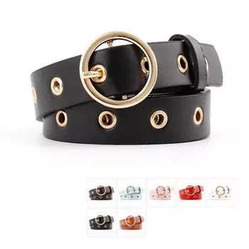 Женский и мужской винтажный кожаный ремень с пряжкой унисекс, аксессуары для брюк кофейный