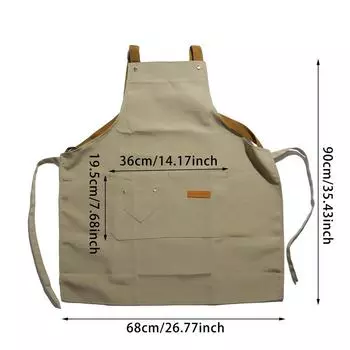 Женский и мужской водонепроницаемый фартук на шнуровке для ресторана, официанта, регулируемые рукава для приготовления пищи One Size красный