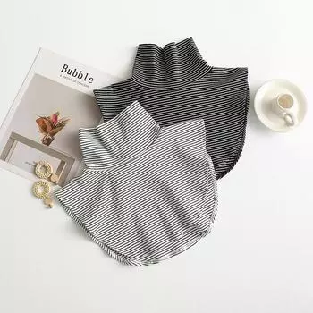 Женский и женский съемный воротник с высоким воротом, пуловер с коротким топом, имитация блузки, водолазка, утеплитель для шеи