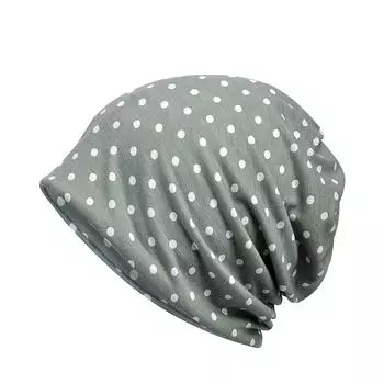 Женский индийский мусульманский эластичный тюрбан, шляпа с точечным принтом, платок на голову от выпадения волос армия зеленый