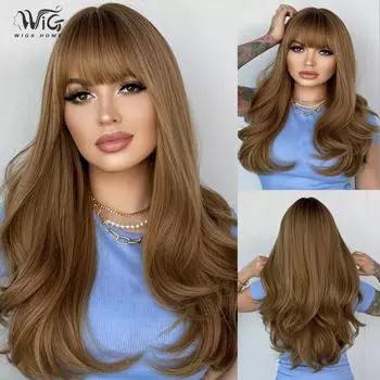 Женский искусственный парик, 62 см, длинные завитые волосы, полный головной убор, розовая сетка для волос, головные уборы, украшение для красоты, парик 62cm 24inch чёрный