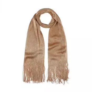 Женский искусственный шелковый шарф Золотой и серебряный шелковый плоский шарф Тонкий шарф Полиэстеровый и нейлоновый шарф Европейский и американский полый шарф 45 * 170cm белый